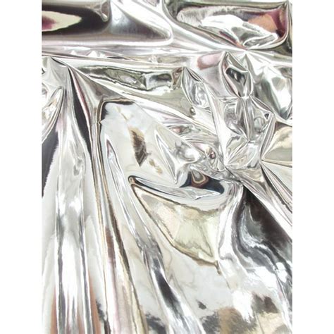 mirror metallic silver vinyl fabric leather|Mirror Silver Leather .